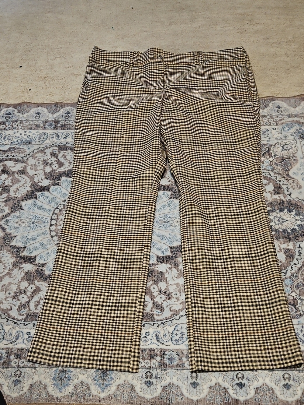 Maurices Black and Tan Houndstooth Trousers